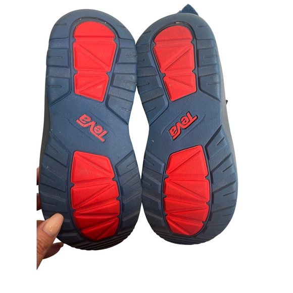 Teva Hurricane FM1219L Sandals Waterproof Hiking Blue/Red Navajo Print 4M/6W - Picture 5 of 8